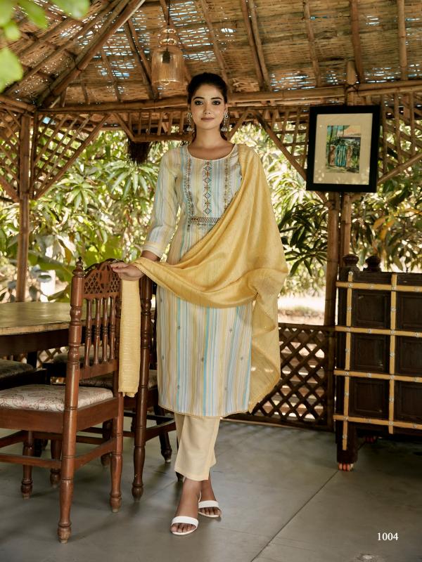 Vitara Richlook Cotton Designer Kurti With Bottom Dupatta Collection